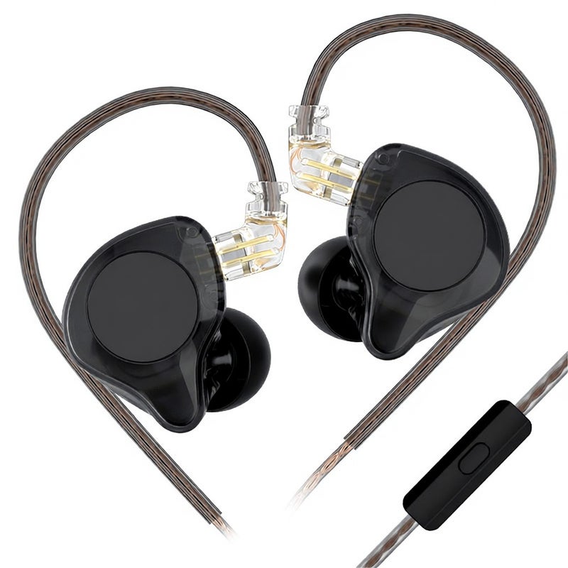 KZ EDX Pro X in-Ear Stage Monitor Headphone Dual Magnetic Dynamic Unit Earphone Shock Bass Earbuds with 0.75mm Detachable Cable Comfortable Wired Headset(No Mic) - Image 1
